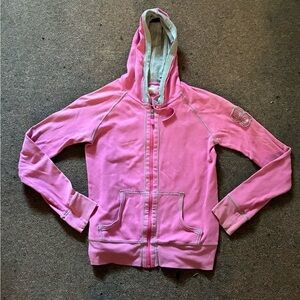 Vintage PINK Hooded Zip-Up Sweatshirt 20 plus years old in great condition